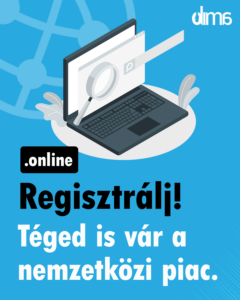 Regisztrálj online végződésű domain nevet, hogy elérhető legyél a nemzetközi piacon is. 