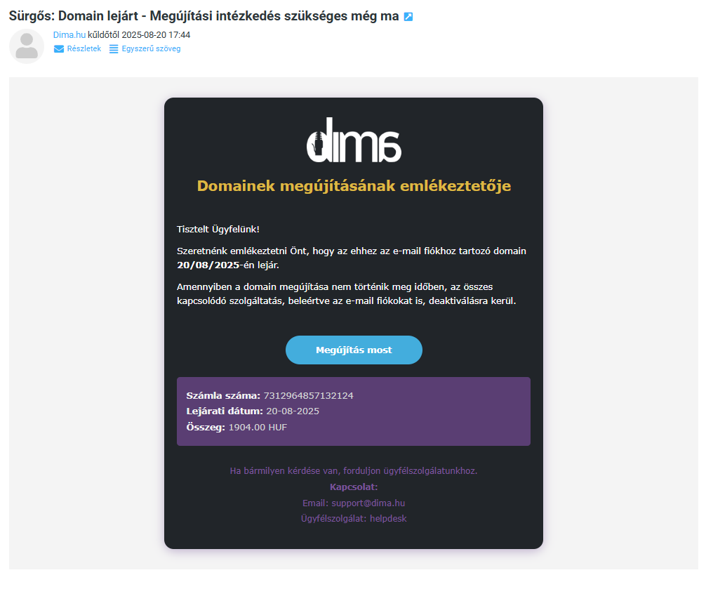 ADATHALÁSZ E-MAIL